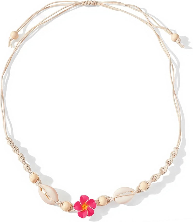 Nackiy Handmade Sea Shell Necklace for Women Summer Adjustable Natural Shell Collar Necklace - Image 1